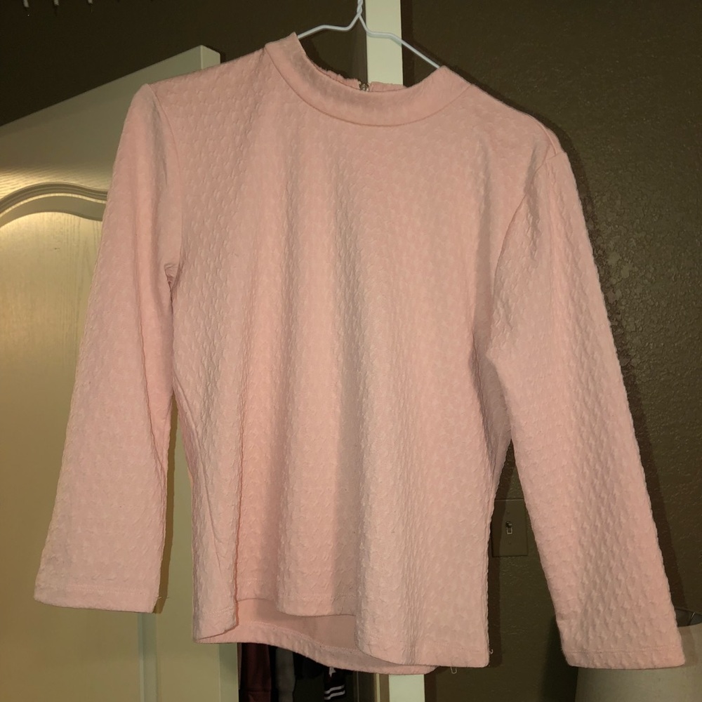 Light Pink Mock Neck
